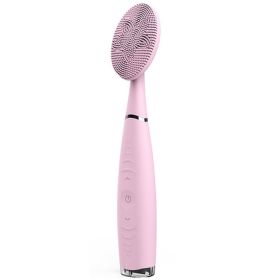 Rechargeable Silicone Cleansing Device (Color: pink)