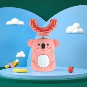 Intelligent Toothbrush Music Voice Guide Children Brushing Teeth (Color: pink)
